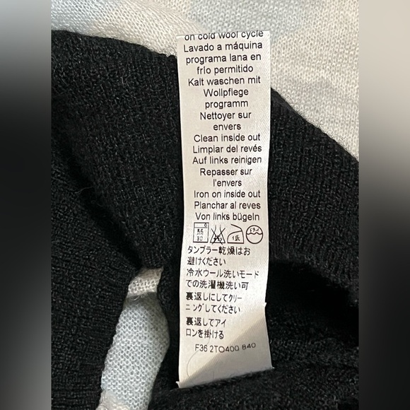 Kenzo Sky Blue and Black Cloud Crewneck Sweater mohair and wool blend - Picture 12 of 12